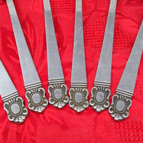 6X Tbsp Hanford Forge Mystique Stainless Japan Silverware Set 6 Tablespoons - Picture 5 of 11