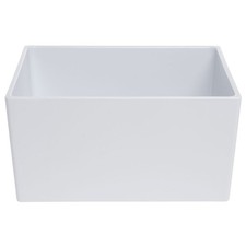 HUBERT Food Pan 1/2 Size Bright White Melamine - 6"H