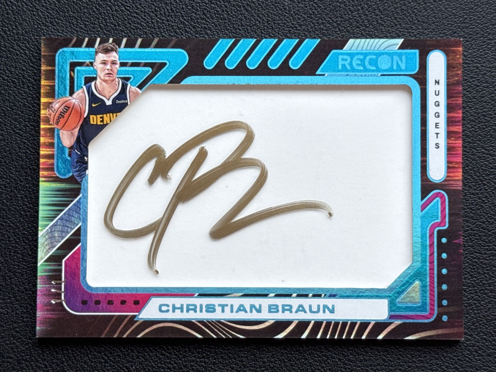 2023-24 Panini Recon Sophomore Acetate Auto 1/1 Platinum Christian Braun SAA-BRU