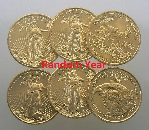 1/10 oz American Gold Eagle Coin (BU) “Random Year”
