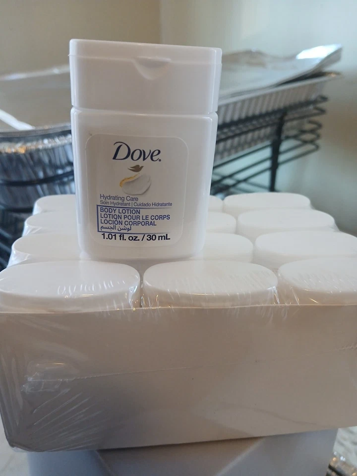 Nuevo paquete de 12 lociones corporales Dove cuidado hidratante esencial tamaño de viaje 1,01 oz Foto 2 de 4