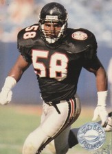 FREE SHIPPING-VG-1991 Pro Set Platinum Jessie Tuggle #4 FALCONS PLUS BONUS CARDS