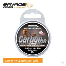 Savage Gear Carbon 49 Coated Steel Wire, Pike Muskie Zander Predator Fishing