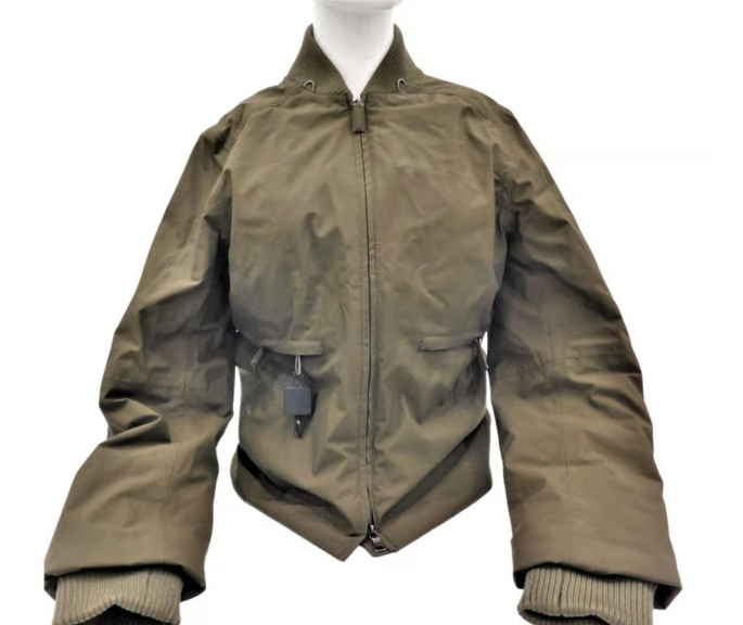 Prada 280590 Olive Green Canvas Gore Tex Military Style