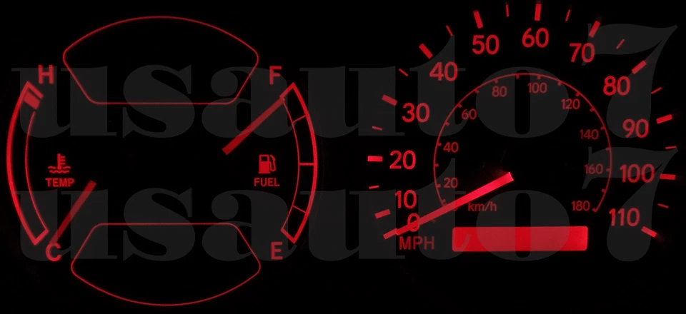 Dash Cluster Gauge RED LEDs LIGHT BULB KIT Fits 98-02 Toyota Corolla Chevy Prizm Foto 2 de 4