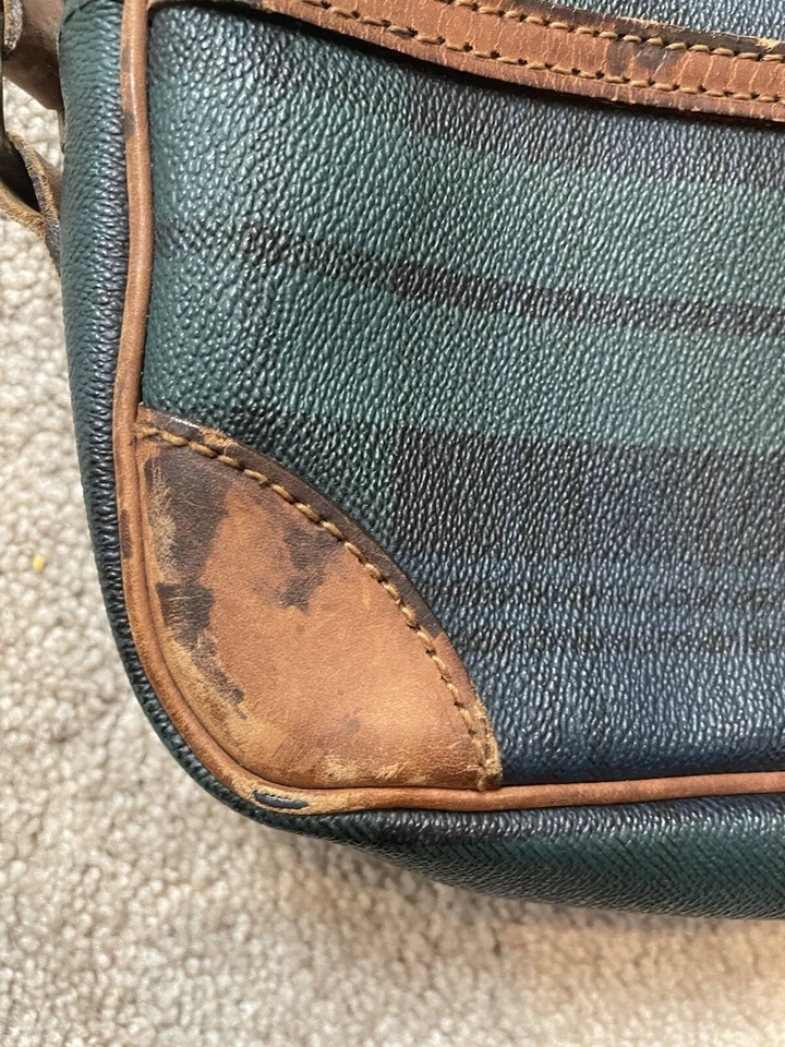 POLO RALPH LAUREN Blackwatch Plaid Sling Crossbody Purse Bag VTG - Image 3 of 4