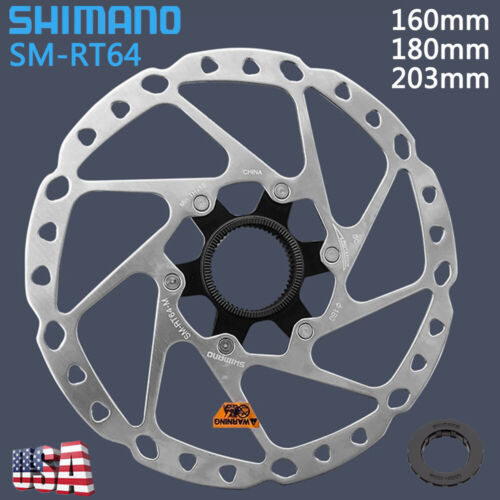 Shimano SM-RT64 Disc Brake Rotor 160/180/203mm Center Lock Deore MTB Bike Rotors