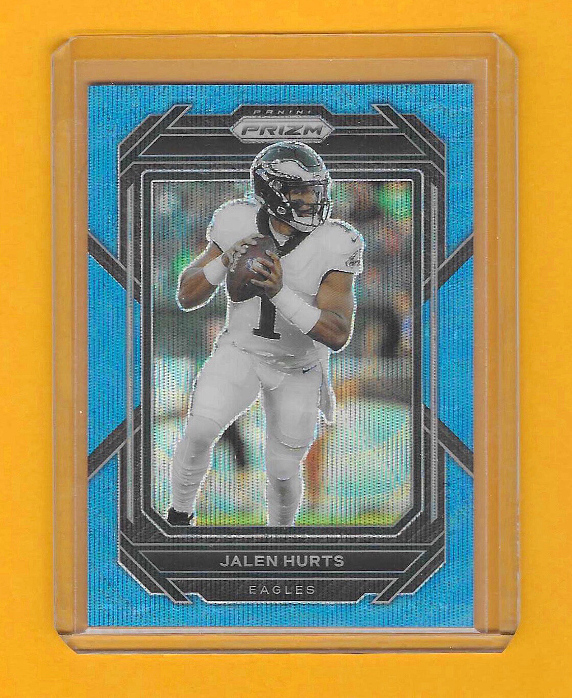 2022 Panini Prizm Jalen Hurts Blue Wave /199 #234 Philadelphia Eagles