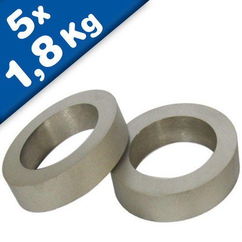 x Ringmagnet Magnetring SmCo Ø 12,8/8,5 mm, Höhe 5mm