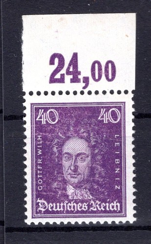 DR-Weimar 395 POR UPPERRAND ** MNH MINT NEVER HINGED 400EUR (78960