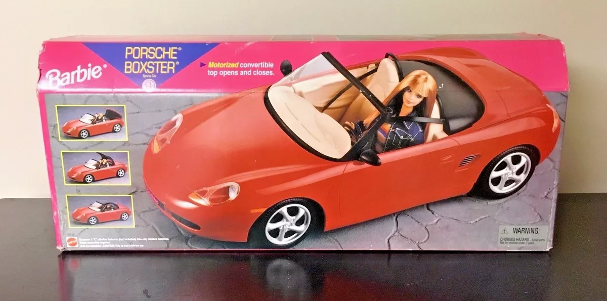 Rare 1998 Barbie Porsche Boxster Red Sports Car Motorized