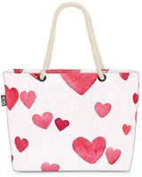 Void Tasche Herzmuster Herz Liebe Muttertag Geschenk Rot Weiss Süß