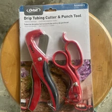 Orbit Drip Tubing Cutter & Punch Tool Kit 67758  - Stainless Steel Blade NEW