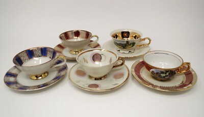 VTG Demitasse Teacup Sets Bavaria Mitterteich Waldershof Winterling Marktleuthen
