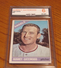 AUBREY GATEWOOD****1966 TOPPS---MINT 6****Set BREAK---ANGELS***Mad Dog GRADE--42