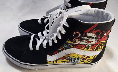 VANS SANTA FLAME Sk8-Hi Black size 9