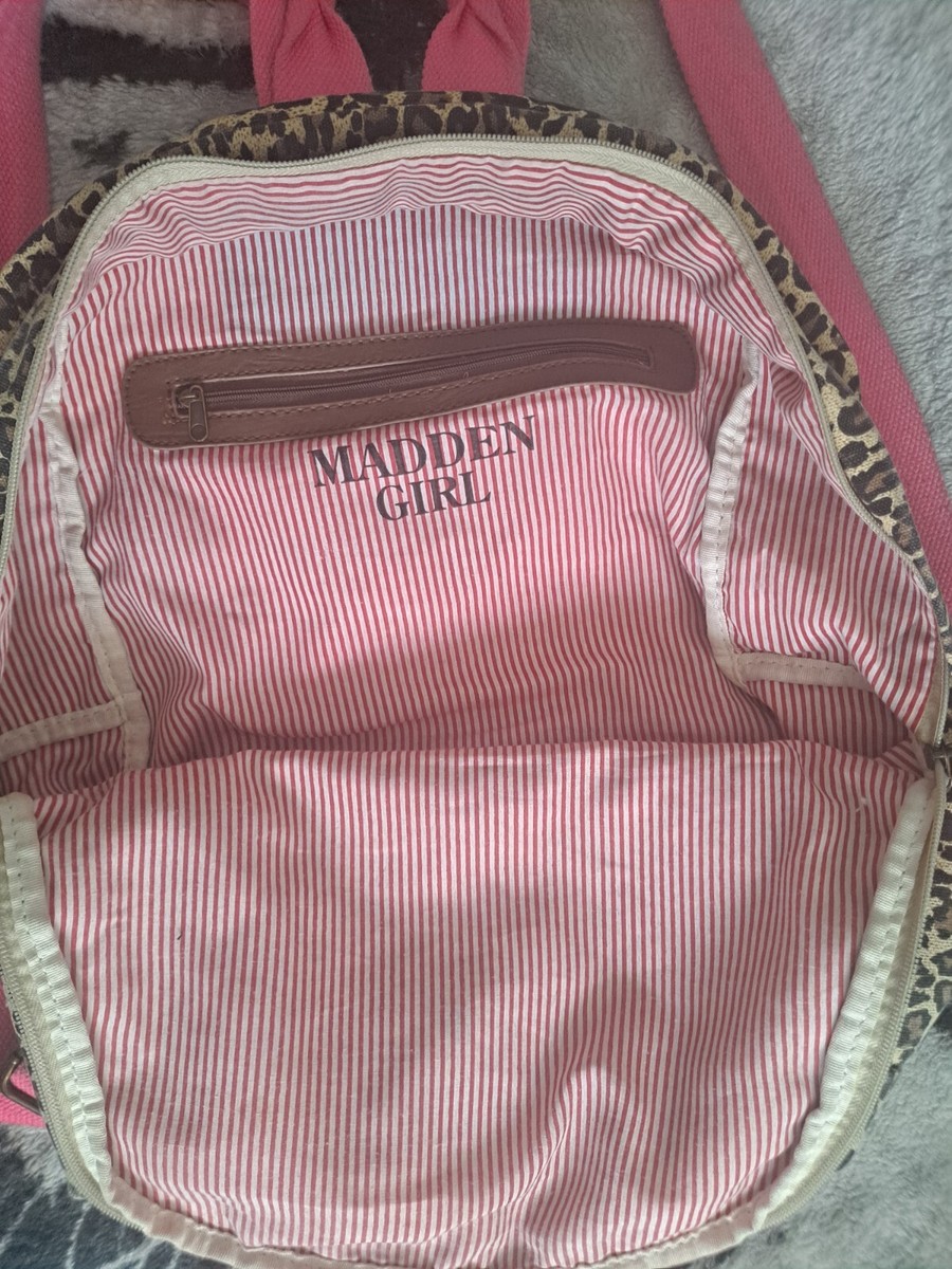 Madden Girl Striped Backpack Madden Girl Fabric Canvas Backpack