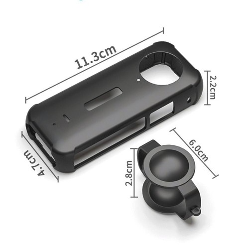 Anti-scratch Lens Protector Camera Case Cover for Insta360 X3 Action Camera - Photo 2 sur 7