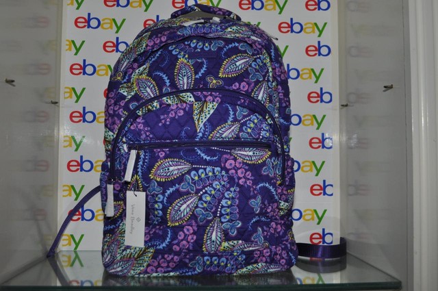 vera bradley batik leaves backpack