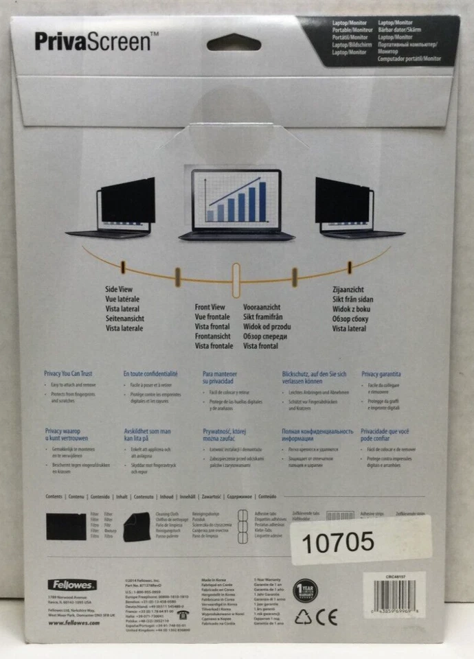 Fellowes PrivaScreen, 14.1" Blackout Privacy Filter, Great for Laptops/Monitors - Image 2 of 3