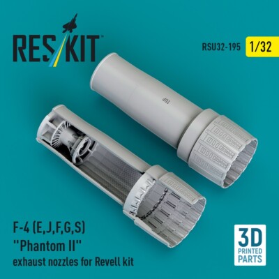 F-4 (E, J, F, G, S) Phantom II Exhaust Nozzles (for Revell kit) 1:32 RSU32-0195