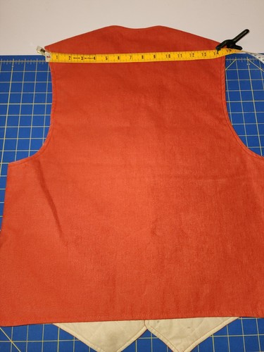 VTG Deerskin Trading Post Men’s Med QUILTED Vest Rust - Picture 4 of 4