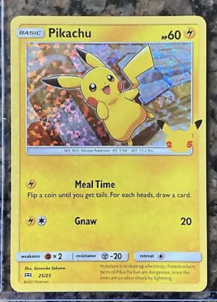 Rare Holo 2021 25th Anniversary Mc Donald