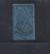 VICTORIA 1884  I/- STAMP DUTY POSTALLY FINE USED