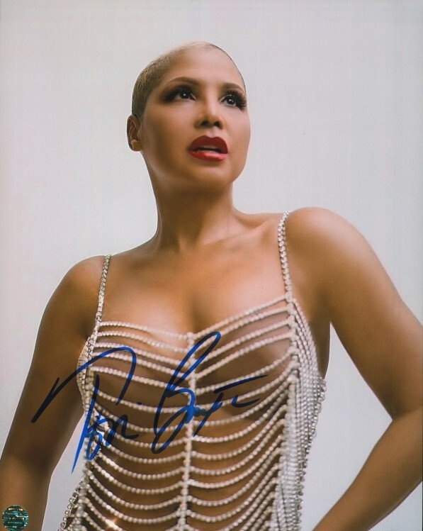 TONI BRAXTON Autographed Original 8x10 Photo LOA TTM UK