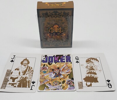 2016 Gold Stella Show Grand Tesoro One Piece Anime Playing Cards