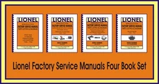 Lionel - Reproduction Factory Service Manuals Bundle of All Four Manuals