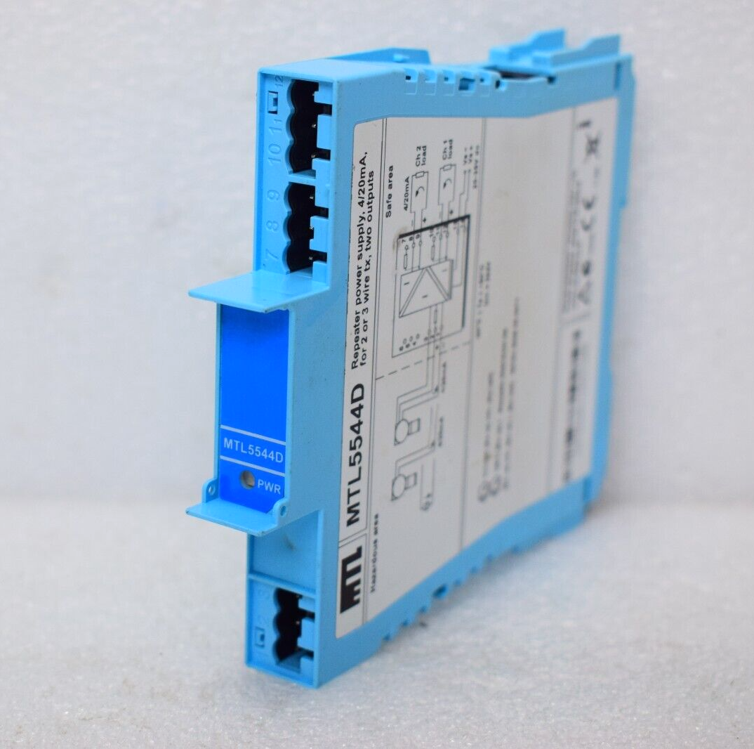 MTL5544D REPEATER POWER SUPPLY 4/20mA FOR 2 OR 3 WIRE TX, TWO