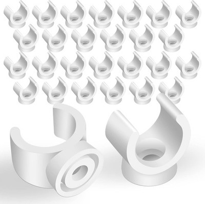 Taiyin 200 Pcs 1/2 Inch PEX Clips 16 mm Pipe Clamps U Hook White 
