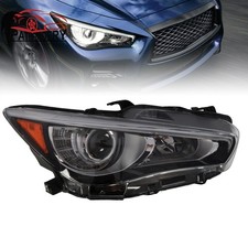 Front Headlights Headlamps For Honda Fit 2015-2017 Left + Right Side Clear Lens