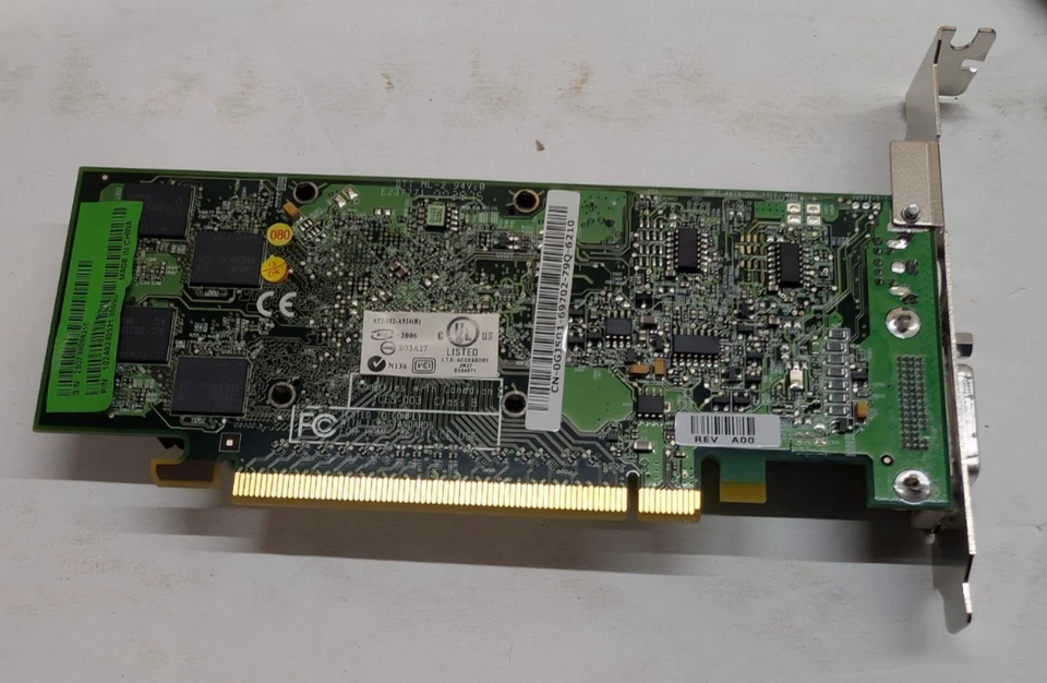 Dell ATI Radeon X1300 256MB PCI-E Graphics Card 0GJ501 2x DVI w/ Cable Adapter - Image 2 of 4