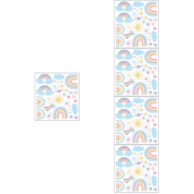  5 Sets Deko Babyzimmer Kindermauer -Aufkleber Wanddekorationsaufkleber