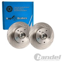 2X RAP Bremsscheiben 260Mm Voll Hinten Passend FüR Renault Fluence Megane