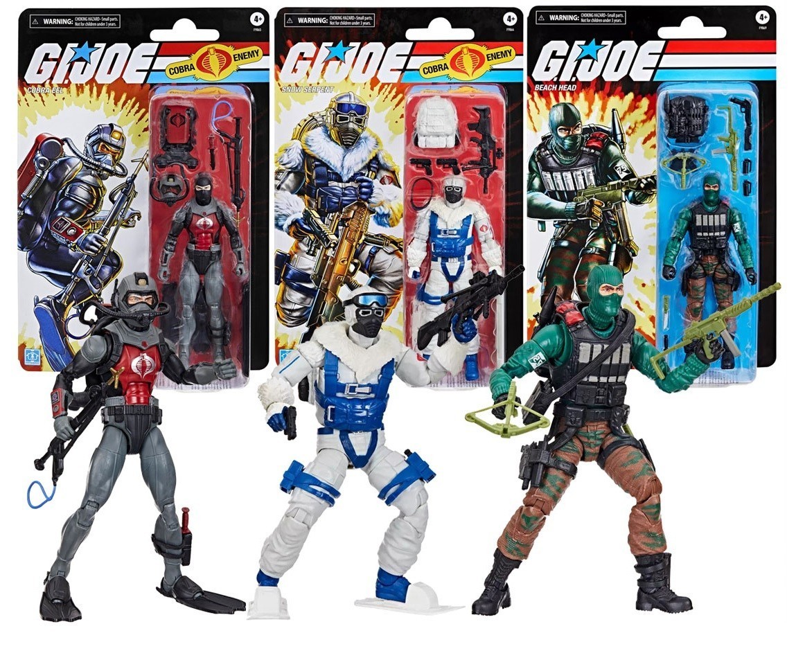 Figuras GI JOE Classified Series Cobra Eel Beach Head Retro Vintage Collection