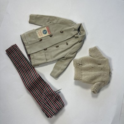 Mattel Barbie 1961 'Open Road' Vintage Outfit #985 Jacket. Sweater, Coat & Map