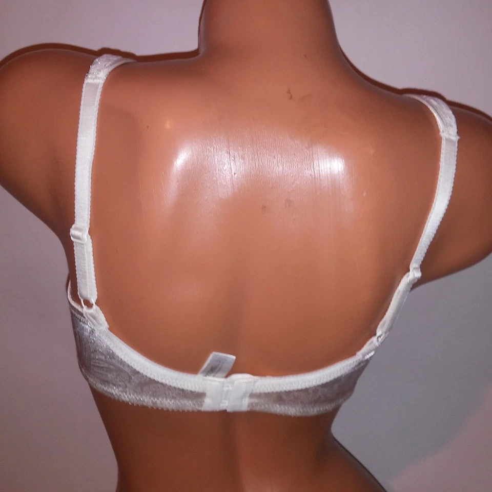 Комплект из 2 бюстгальтеров Wacoal 34D винтажный минимизатор без подкладки бежевый слоновая кость кружевная отделка нижнее белье - Изображение 3 из 4