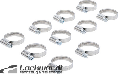 BGS hose clamps hose clamps stainless 20 x 32 mm 10 pieces