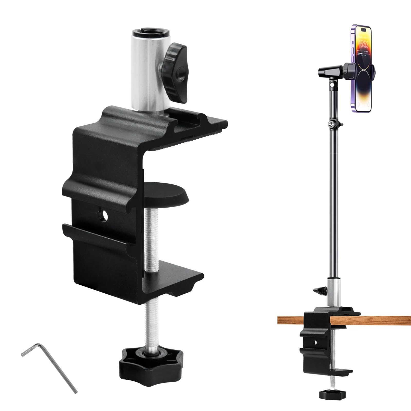 Table Métal Collier Fixation Support à mâchoire réglable pour micro