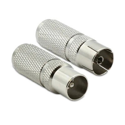 Fiche TV (lot de 2) à visser 9,52 mm mâle+fem. - Photo 1/3