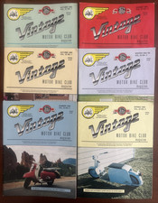 Vintage Motor Bike Club Magazine Lot of 6 1992-1995 Whizzer Cushman Vespa