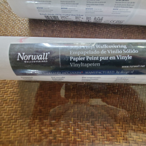 Norwall Solid Vinyl Prepasted Wallpaper 4 Rolls 56.4 sq.ft  / 5.28 m2  PP35522