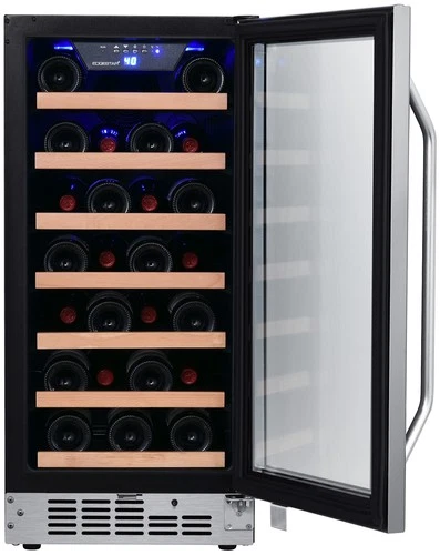 EdgeStar CWR302SZ 15"W 25 Bottle Built-In Single Zone Wine Cooler - Stainless - Picture 6 of 12