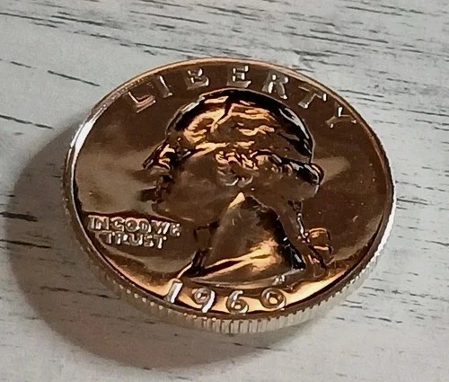 1960-P Mirror-like Proof 90% Silver Washington Quarter ~FREE SHIPPING!