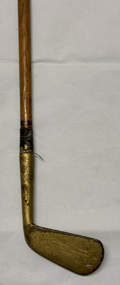 Antiker R. FORGEL & SON St. Andrews tiefgesichtiger Mashie Hickory Holz Golfschläger