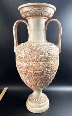 25'' Decorative Amphora With Scenes From Greece