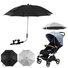 Beach Chair Umbrella UV Protection Baby Stroller Umbrella 360 Adjustable Chair